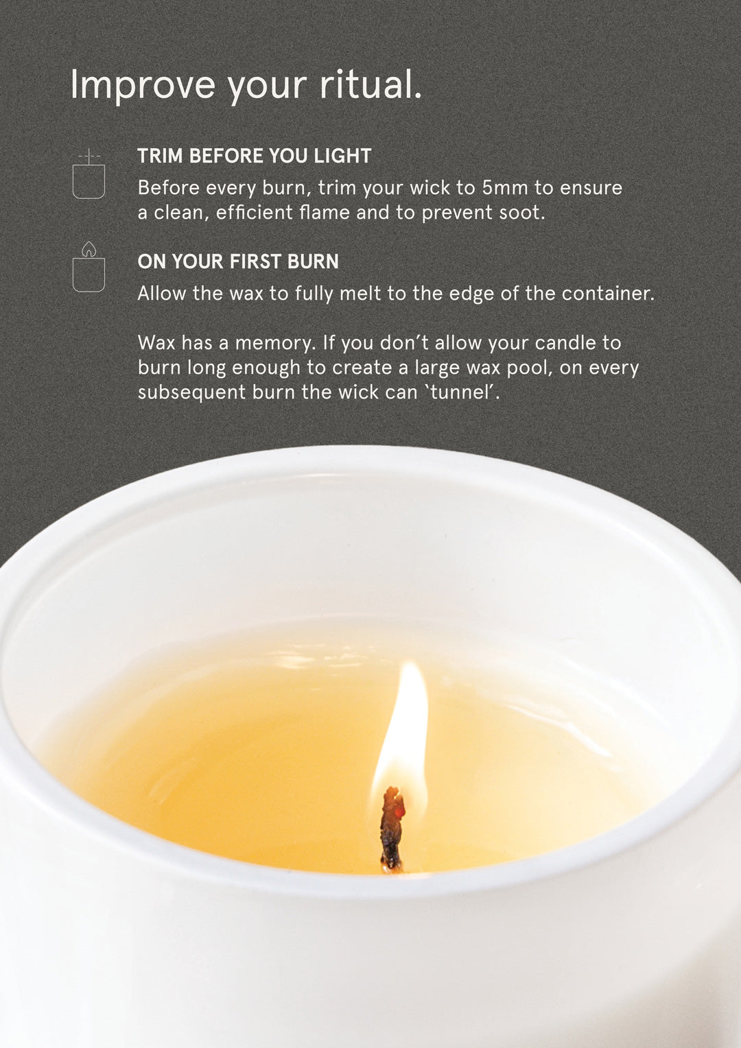 Neroli & Amber Wood - Candle refill