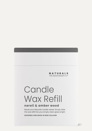 Naturals Candle Wax Refill - Neroli & Amber Wood