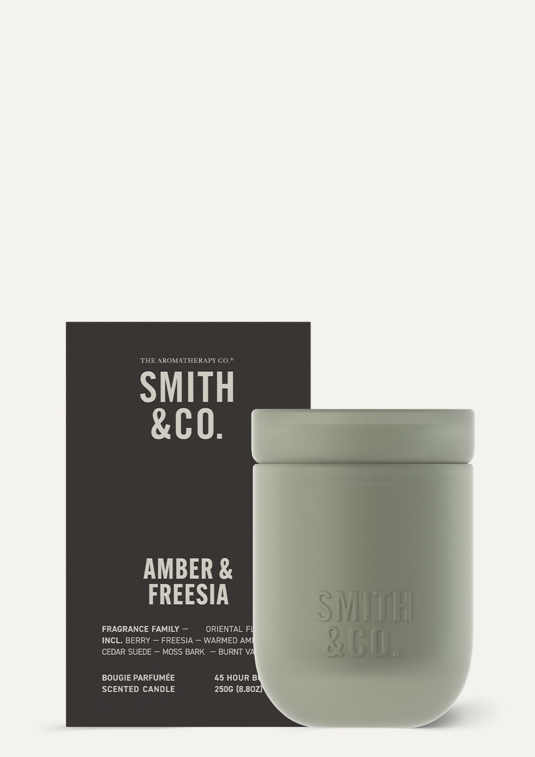 Smith & Co. Candle 250g - Amber & Freesia