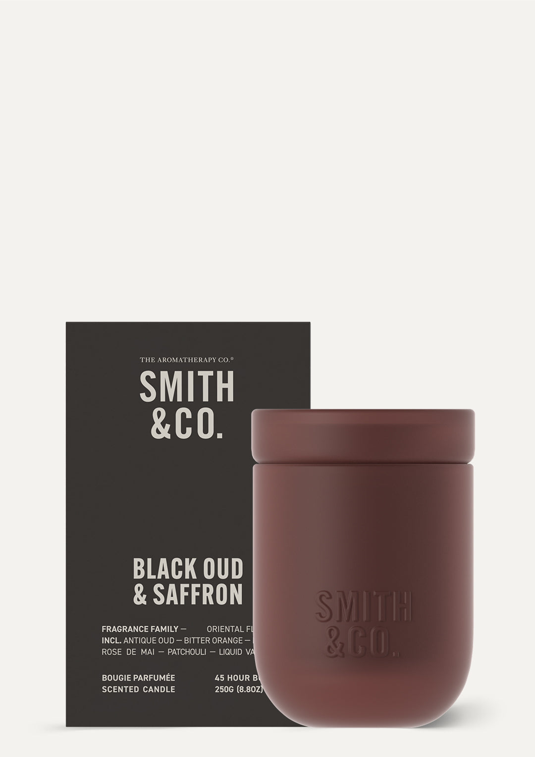 Smith & Co. Candle 250g - Black Oud  & Saffron