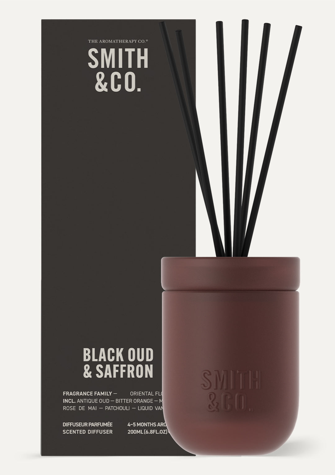 Smith & Co. Diffuser 200ml - Black Oud  & Saffron