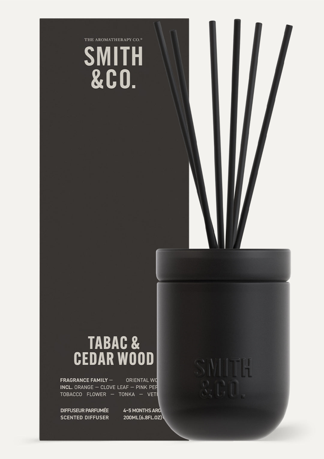 Smith & Co. Diffuser 200ml - Tabac & Cedar Wood