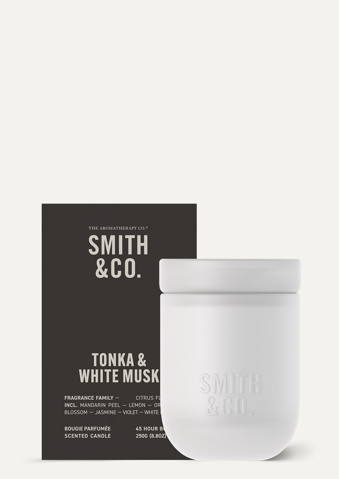 Smith & Co. Candle 250g - Tonka & White Musk