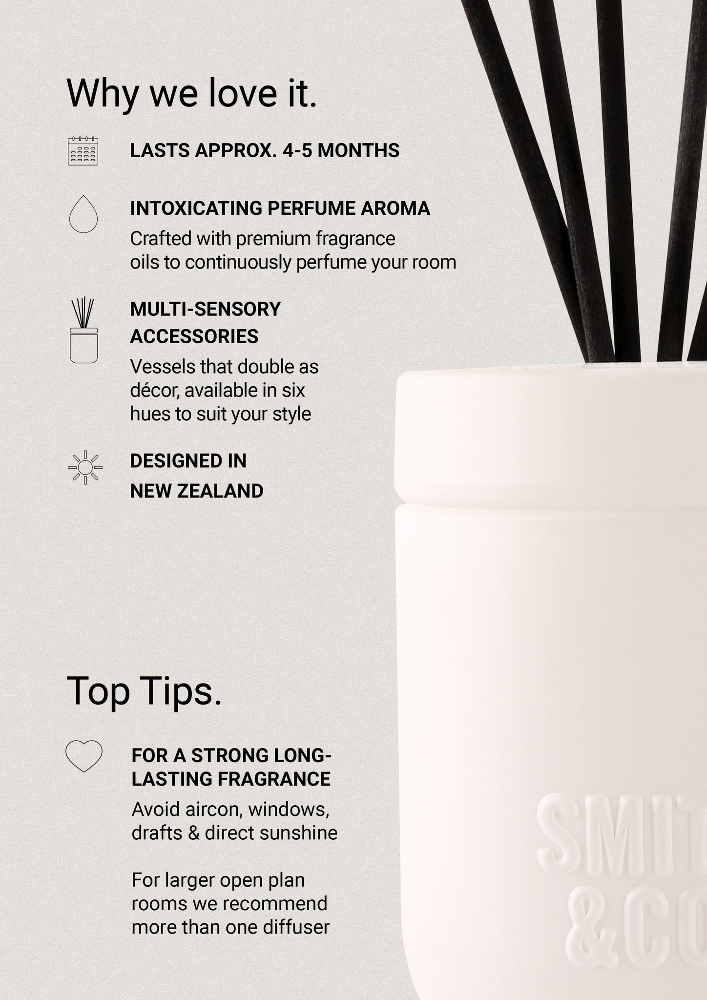 Tonka & White Musk - Diffuser 200ml