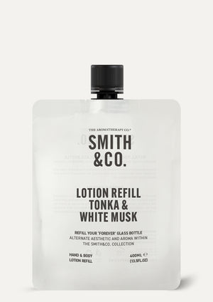 Smith & Co. Lotion Refill 400ml - Tonka & White Musk