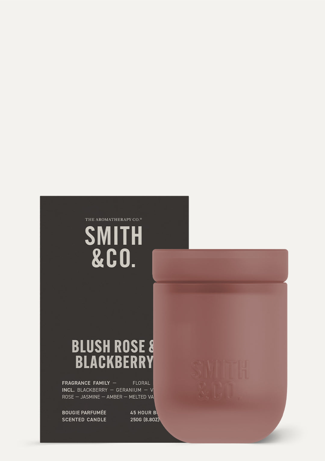 Smith & Co. Candle 250g - Blush Rose & Blackberry