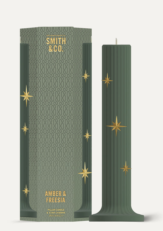 Amber & Freesia - Pilar Candle