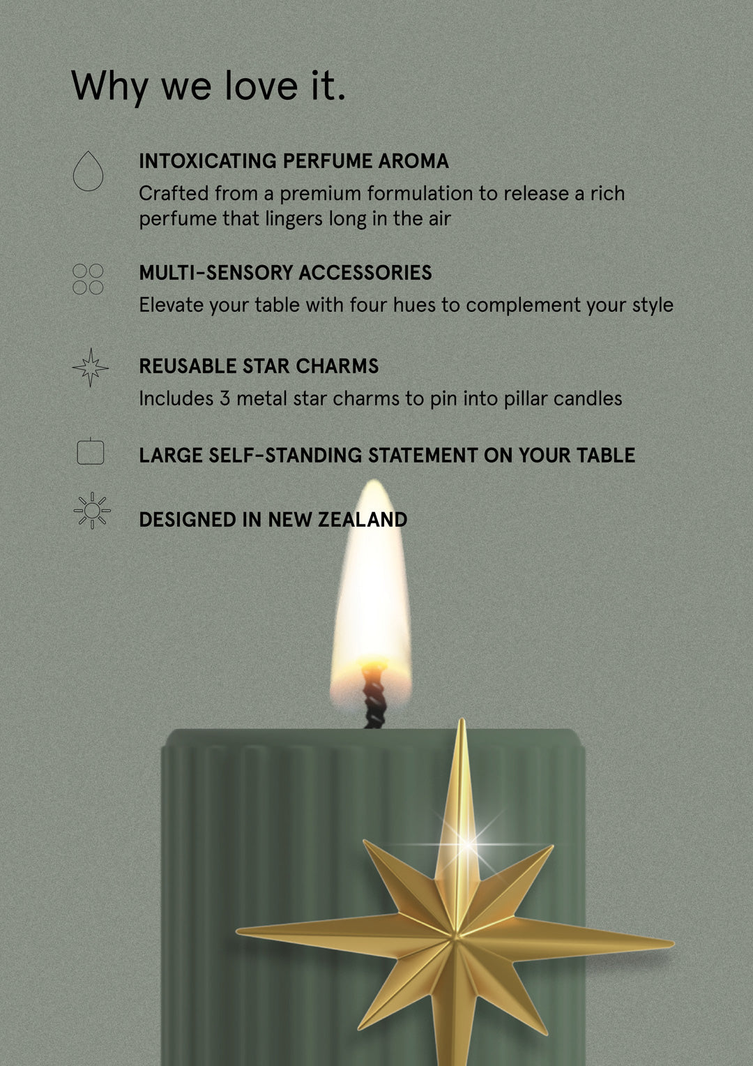 Amber & Freesia - Pilar Candle