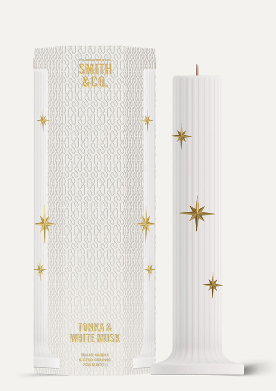 Tonka & White Musk - Pilar Candle