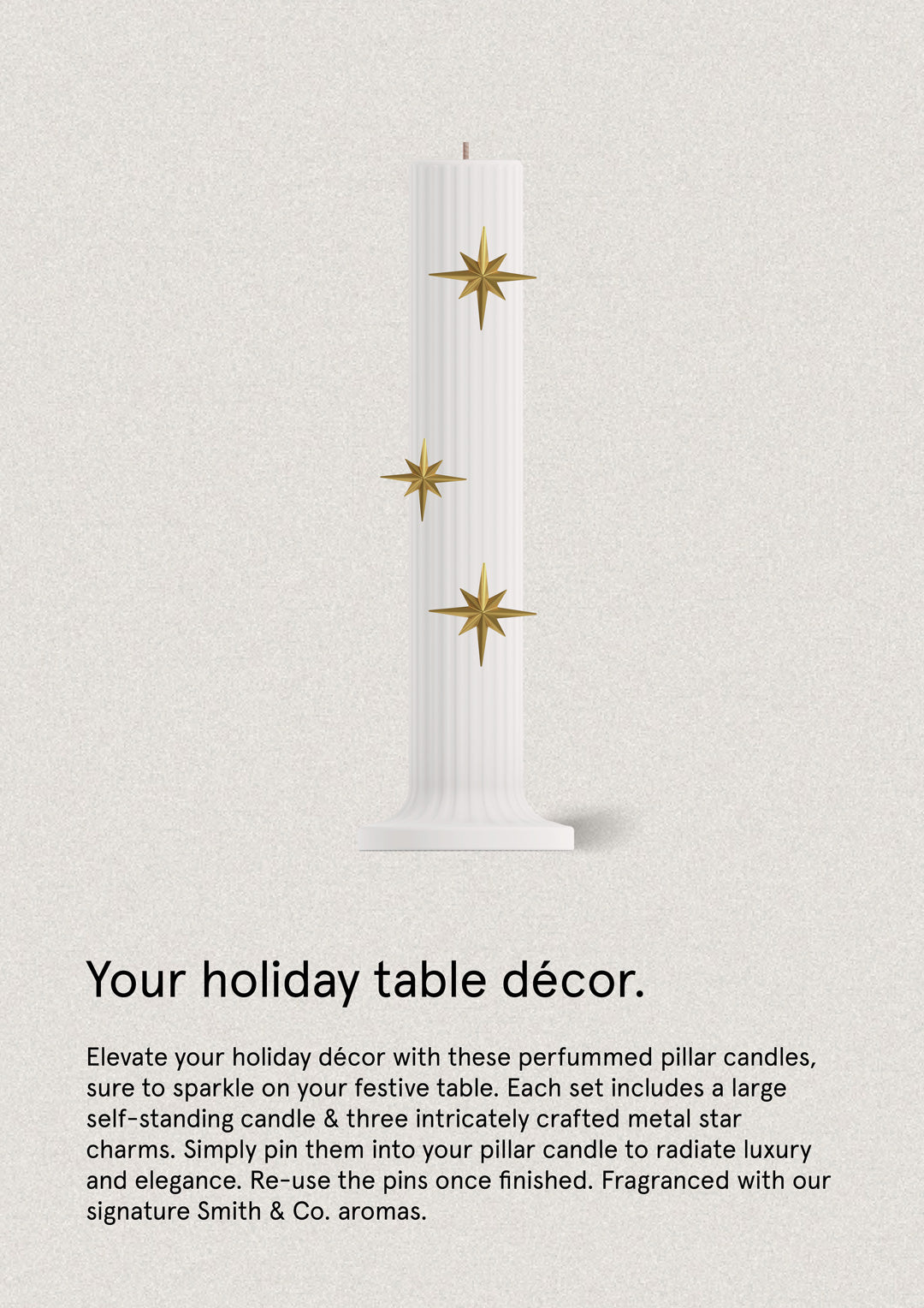 Tonka & White Musk - Pilar Candle