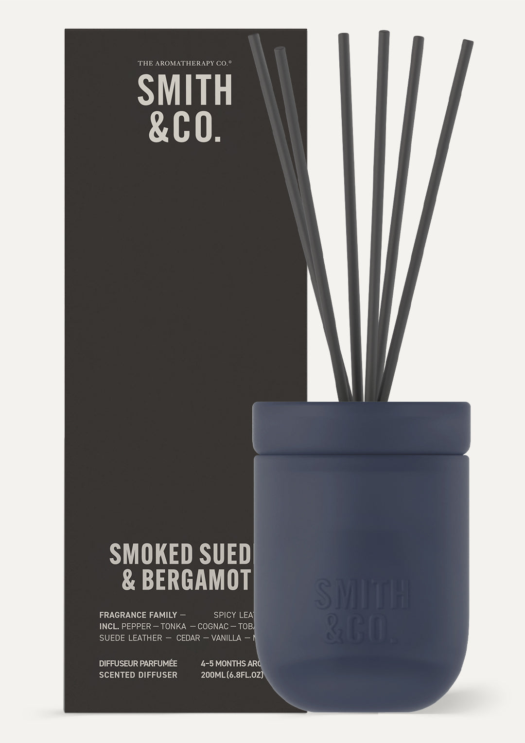 Smith & Co. Diffuser 200ml - Smoked Suede & Bergamot