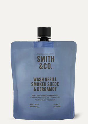 Smith & Co. Wash Refill 400ml - Smoked Suede & Bergamot