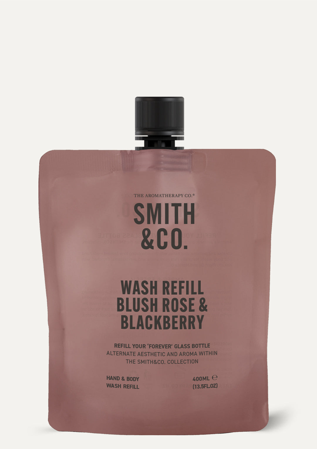 Smith & Co. Wash Refill 400ml - Blush Rose & Blackberry