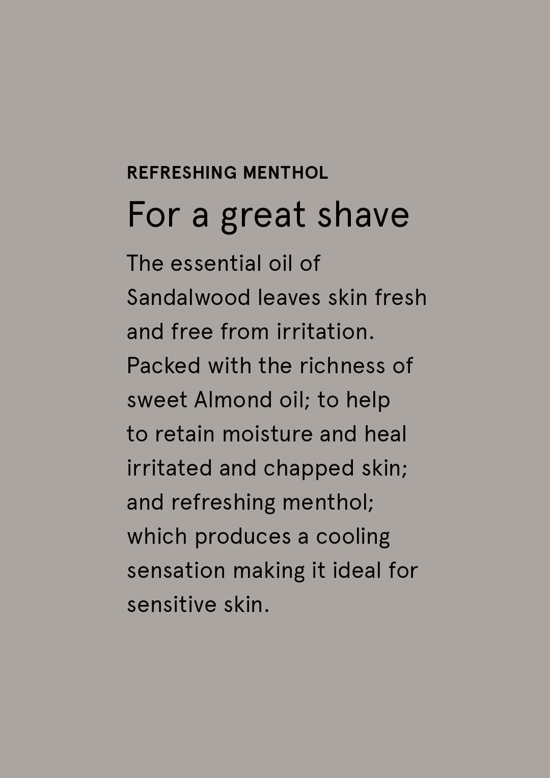Therapy Man Shaving Cream - Sandalwood & Sea Salt